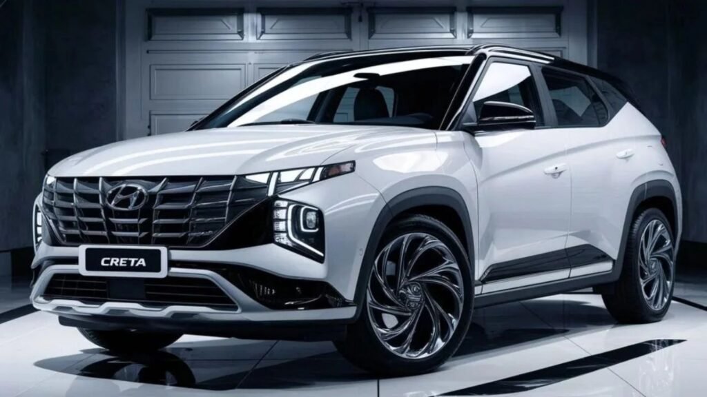 The design language of the 2025 Creta is aggressive and futuristic.